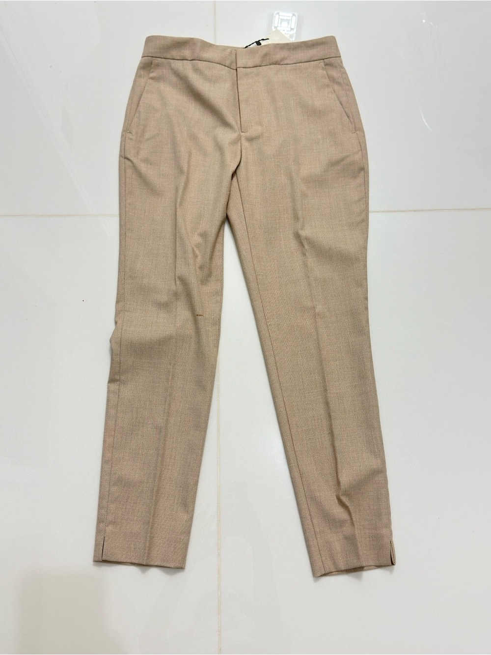 Zara women Slim Dress Pants in Light Beige